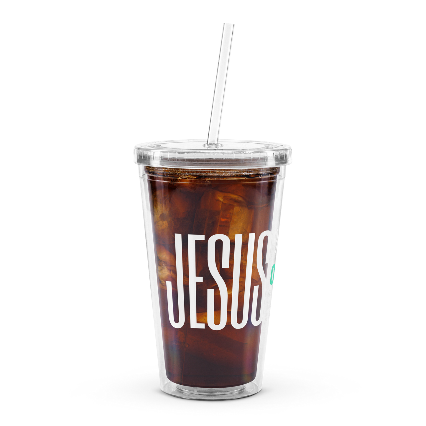 SUFFICIENT GRACE Clear plastic tumbler