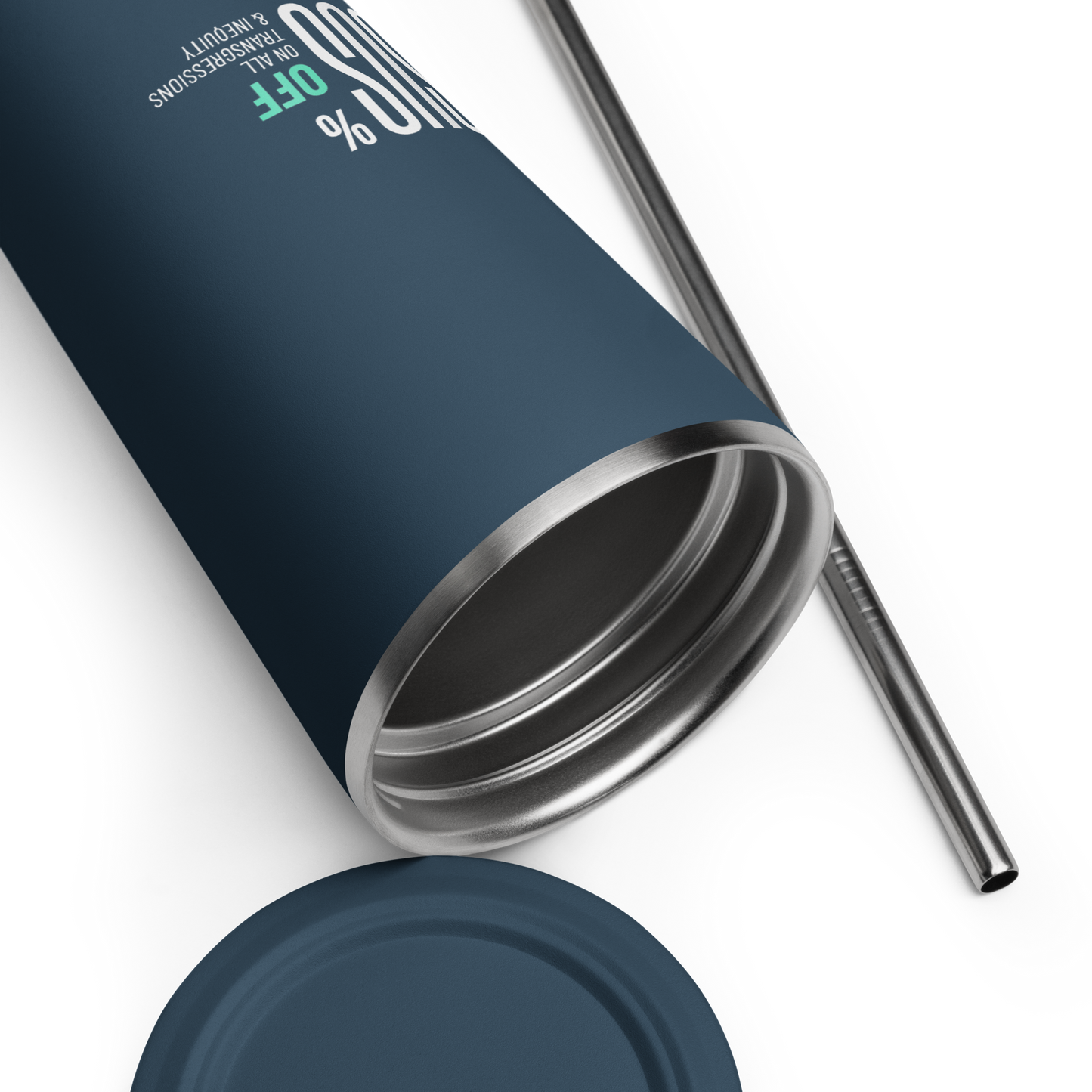 SUFFICIENT GRACE Insulated tumbler with a straw