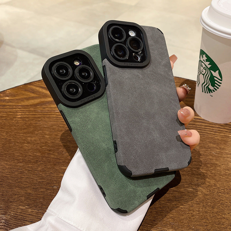 Suede Leather iPhone Case