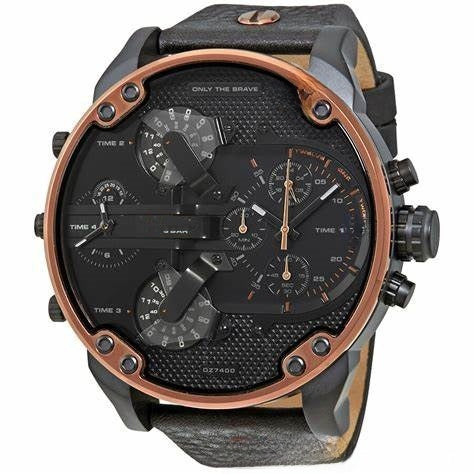 Men's Stainless Steel Quartz Watch with Japanese Movement