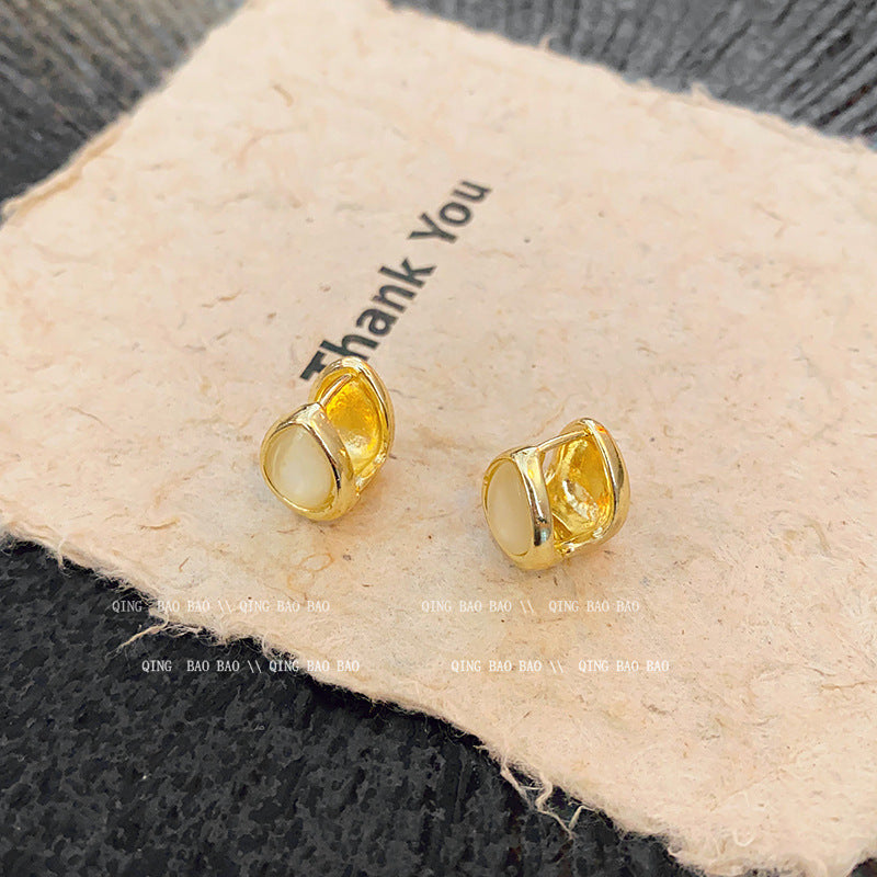 925 Sterling Silver Needle Pearl Earrings