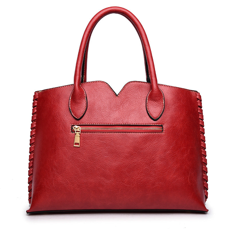 Embossed Leather Women's Handbag