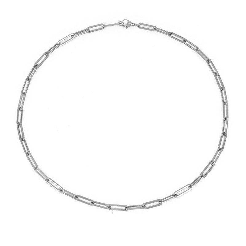 Stainless Steel Cross Chain Necklace