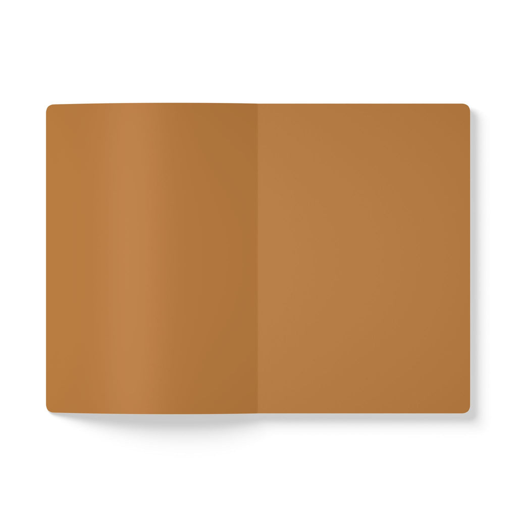 Gold Embossed Print Softcover Journal — Ornate Floral Pattern Notebook