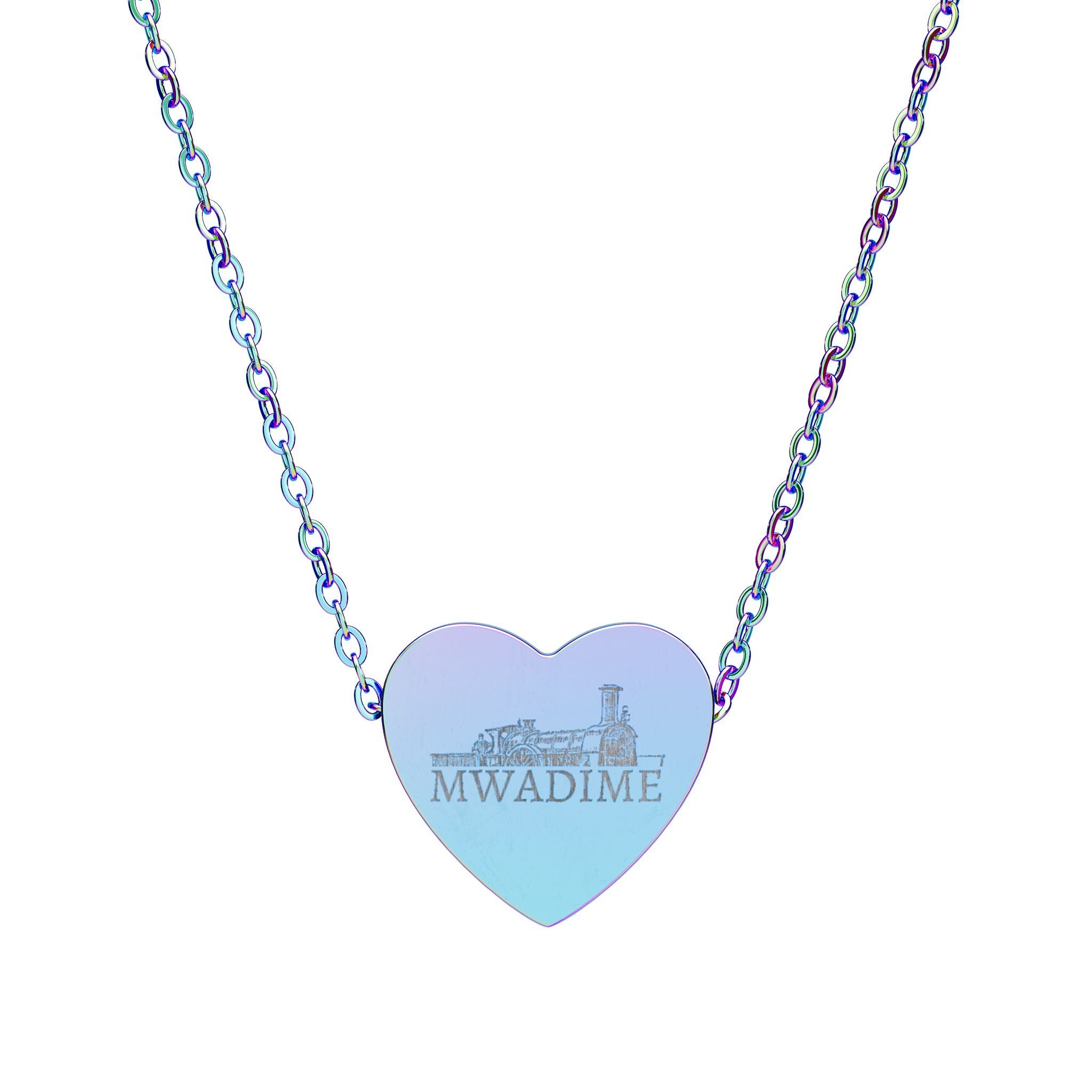 Engraved Heart Necklace — Personalized Initial Pendant