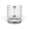 Engraved Floral Glass Coffee Mug, 12.25oz Engraved Floral