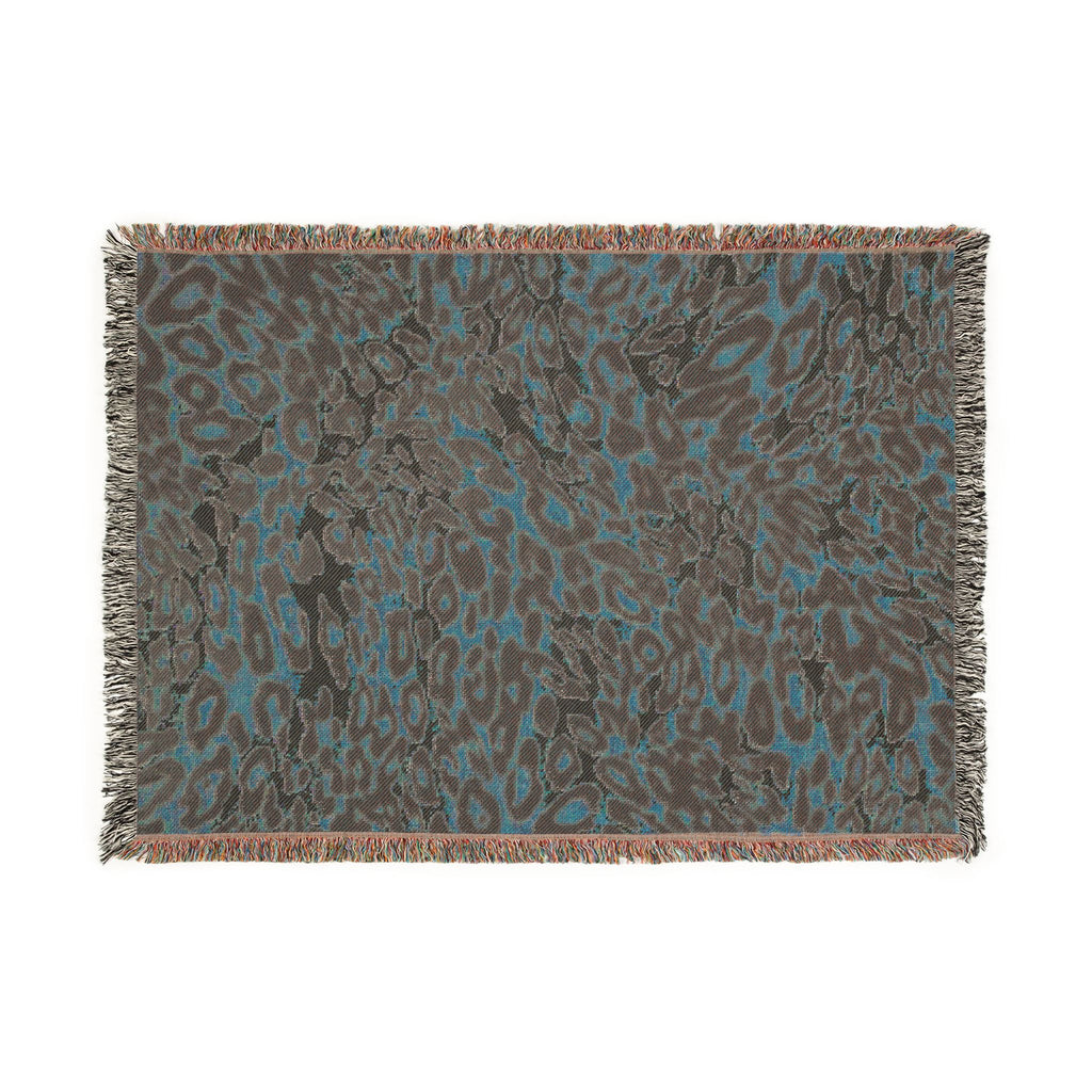 Leopard Print Woven Blanket — Cozy Animal Print Throw for Living Room & Bedroom