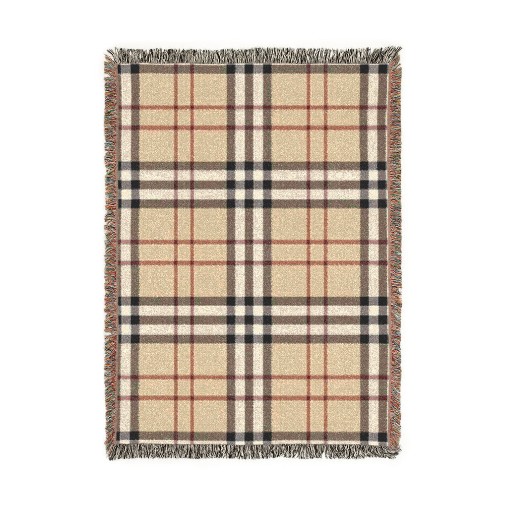 Woven Blanket - Classic Plaid Throw Blanket, Cozy Tartan Home Throw for Living Room & Bedroom