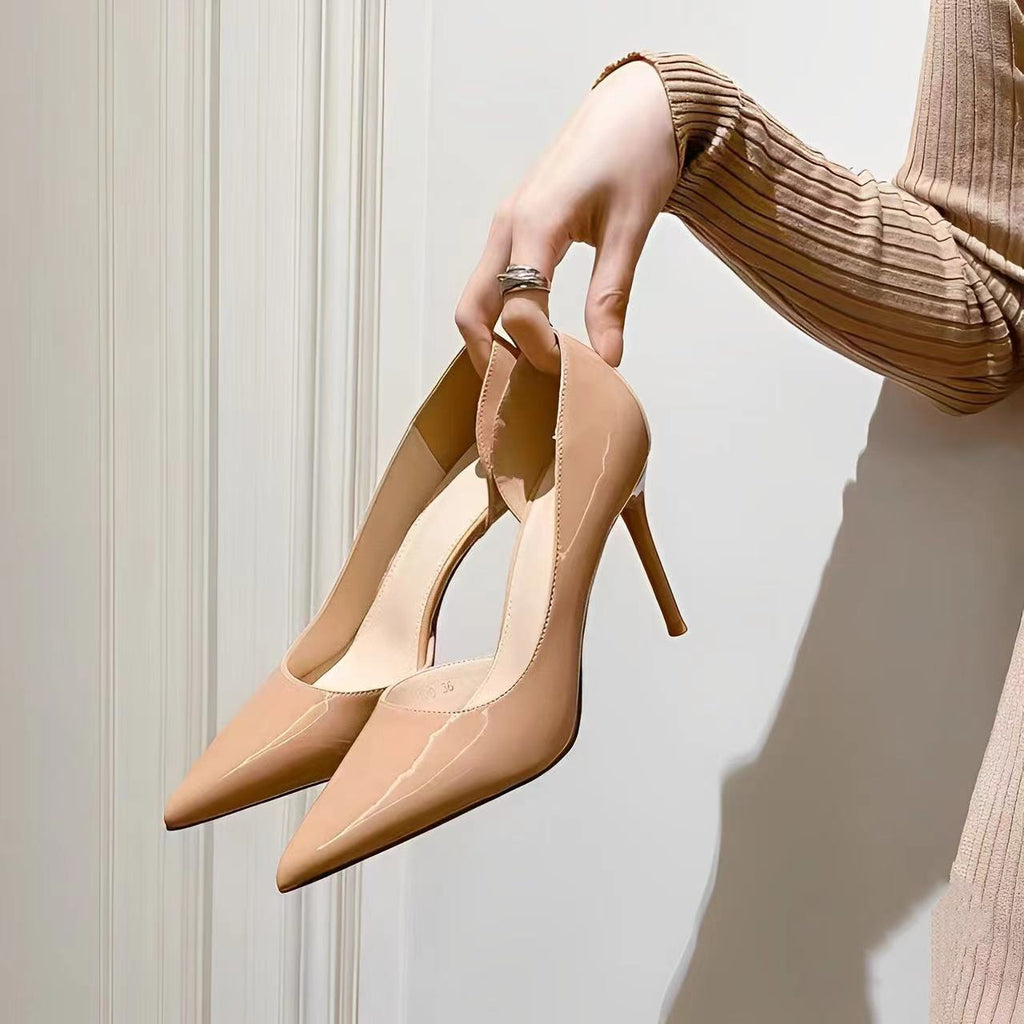 Genuine Leather Pointed Toe High Heels for Women