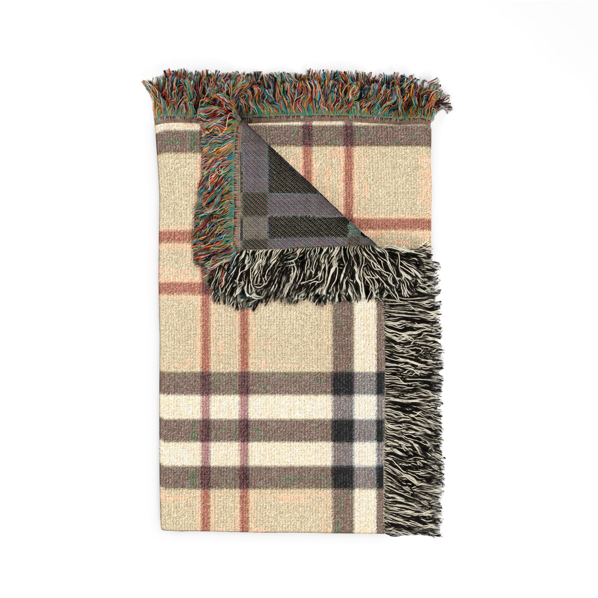 Woven Blanket - Classic Plaid Throw Blanket, Cozy Tartan Home Throw for Living Room & Bedroom