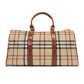 Classic Plaid Waterproof Travel Duffle Bag