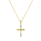 Cross Pendant Necklace with Zircon