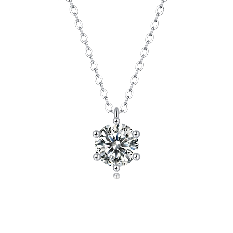 Cross Moissanite Necklace