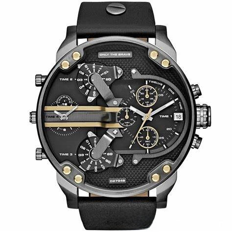 Men's Stainless Steel Quartz Watch with Japanese Movement