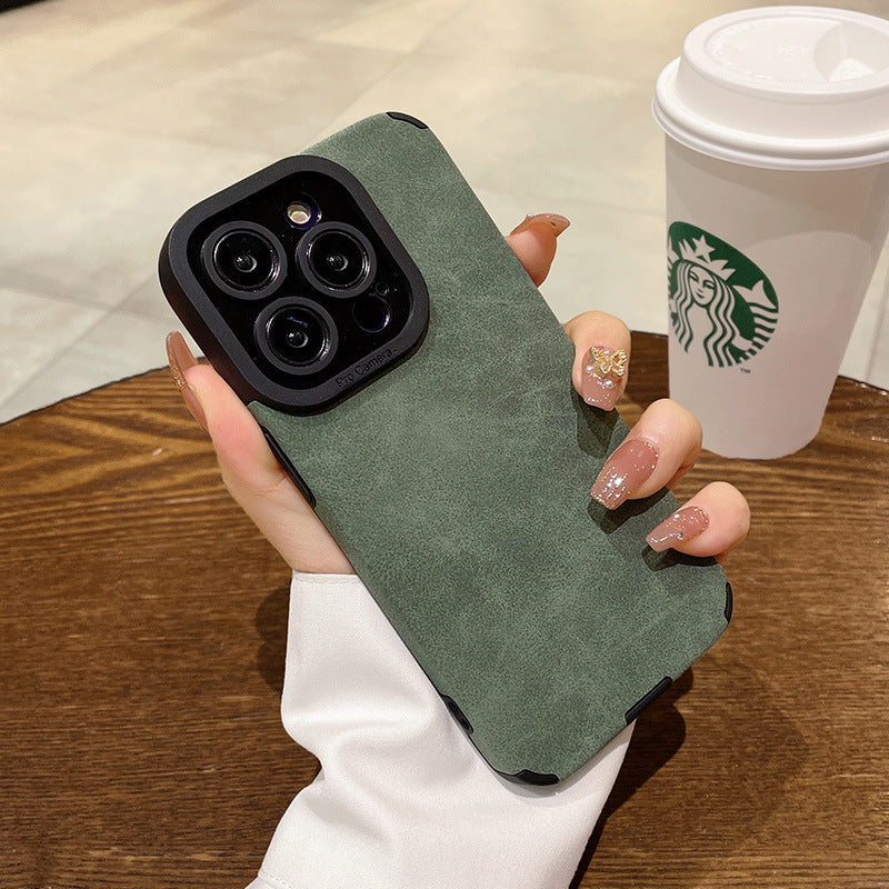 Suede Leather iPhone Case