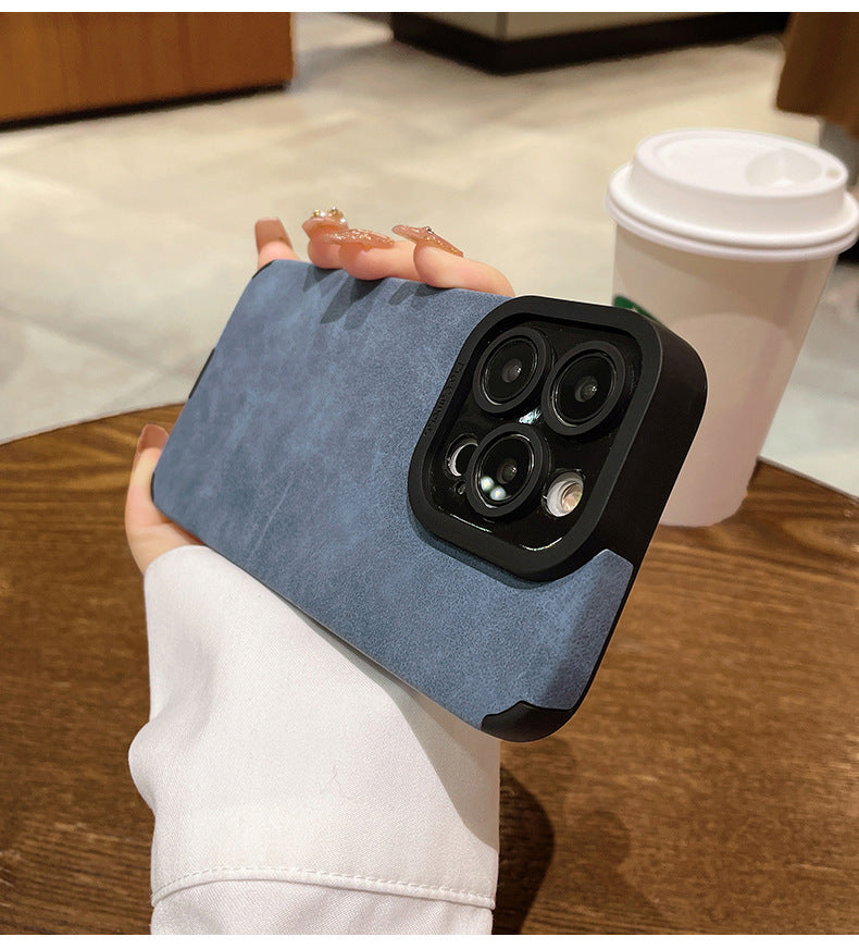 Suede Leather iPhone Case