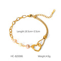 Love Pendant Stainless Steel Bracelet