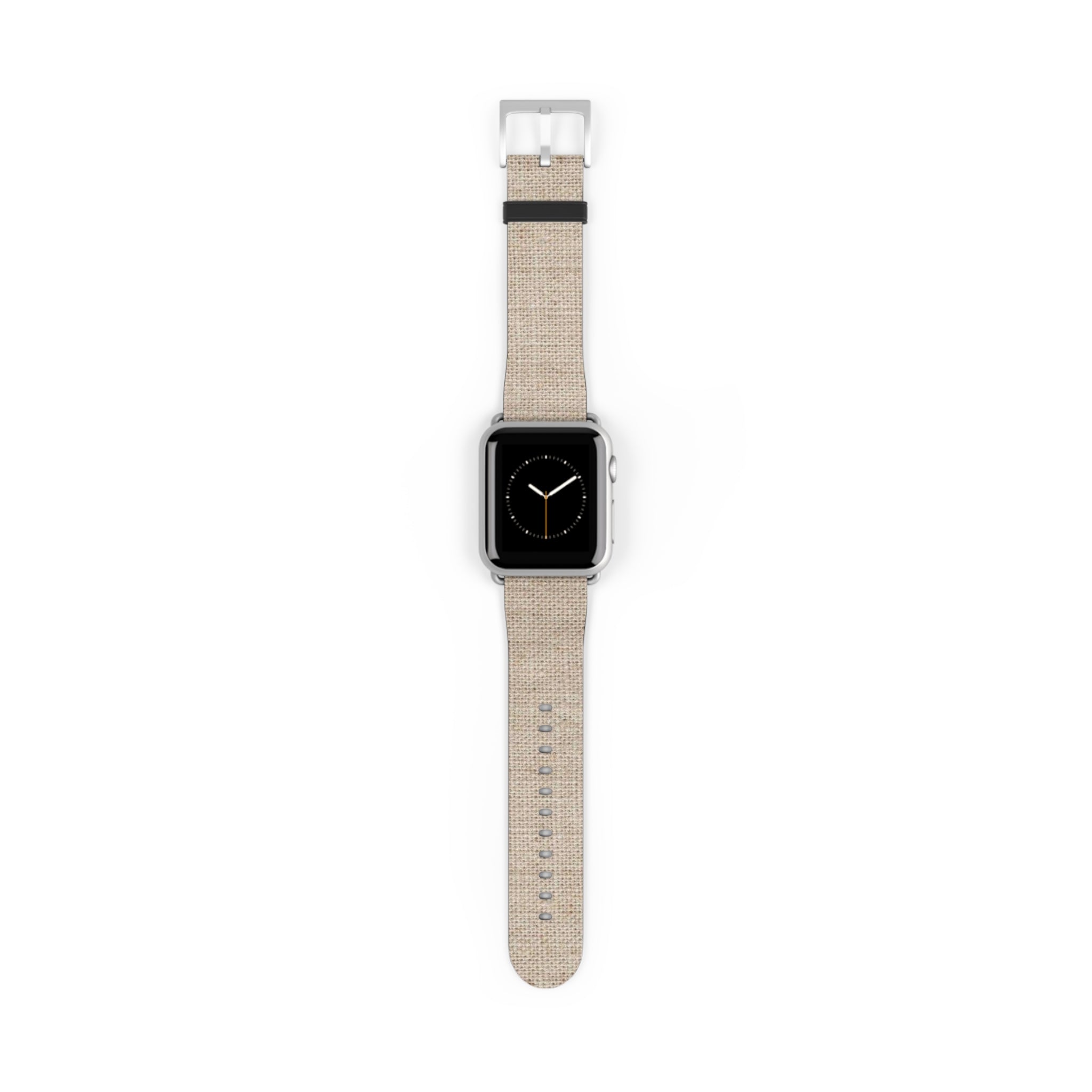 Beige Linen Texture Watch Band — Casual Apple Watch Strap