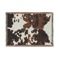 Abstract Camouflage Woven Blanket — Rustic Brown & Black Throw for Living Room, Cabin or Outdoor Use