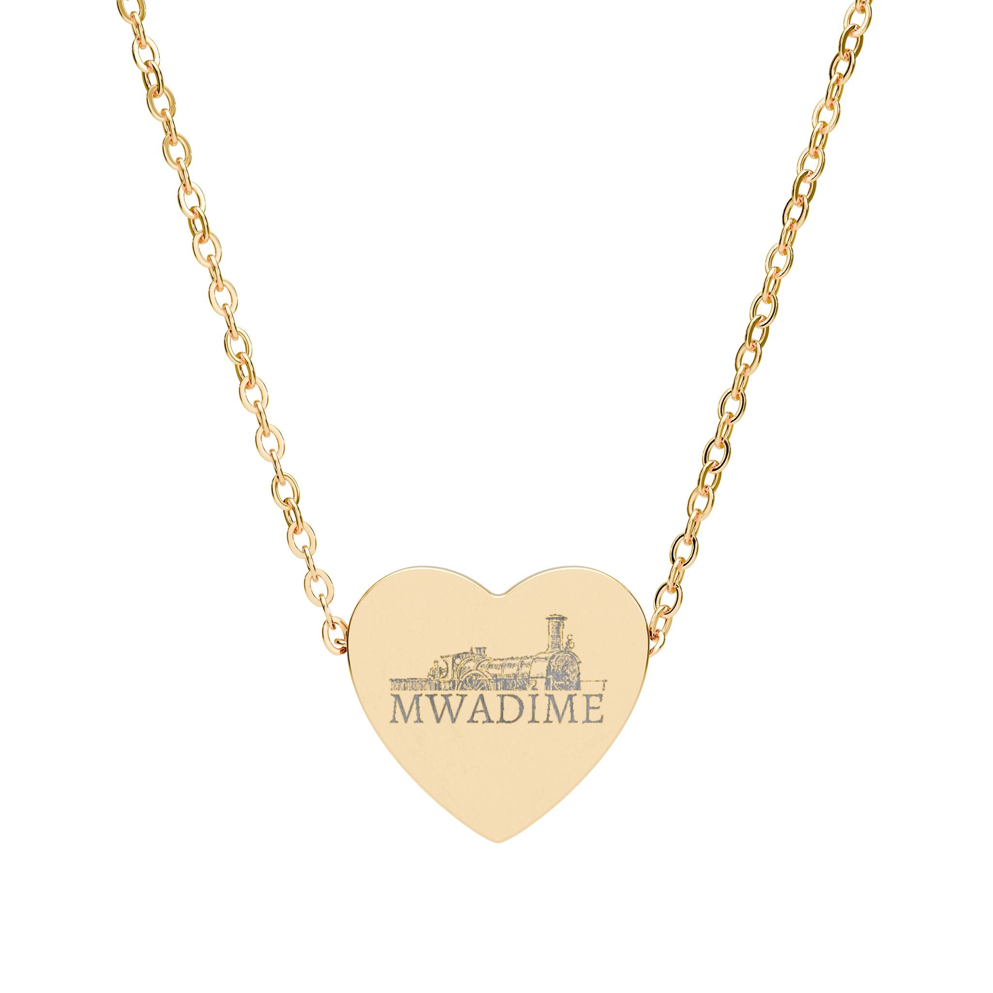 Engraved Heart Necklace – Personalized 'MY VALERIE' Silver or Black Pendant