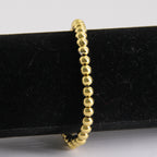 Stainless Steel Beaded Elastic Bracelet