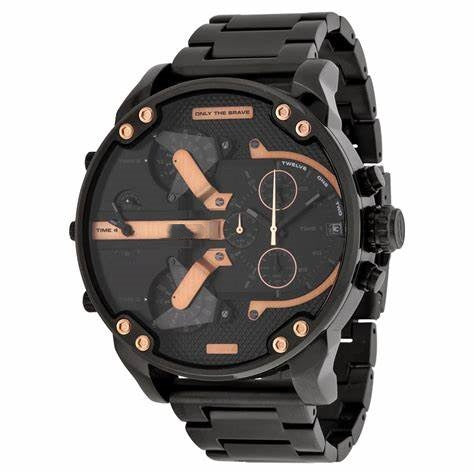 Men's Stainless Steel Quartz Watch with Japanese Movement
