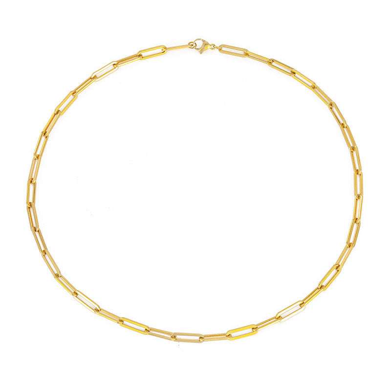 Stainless Steel Cross Chain Necklace