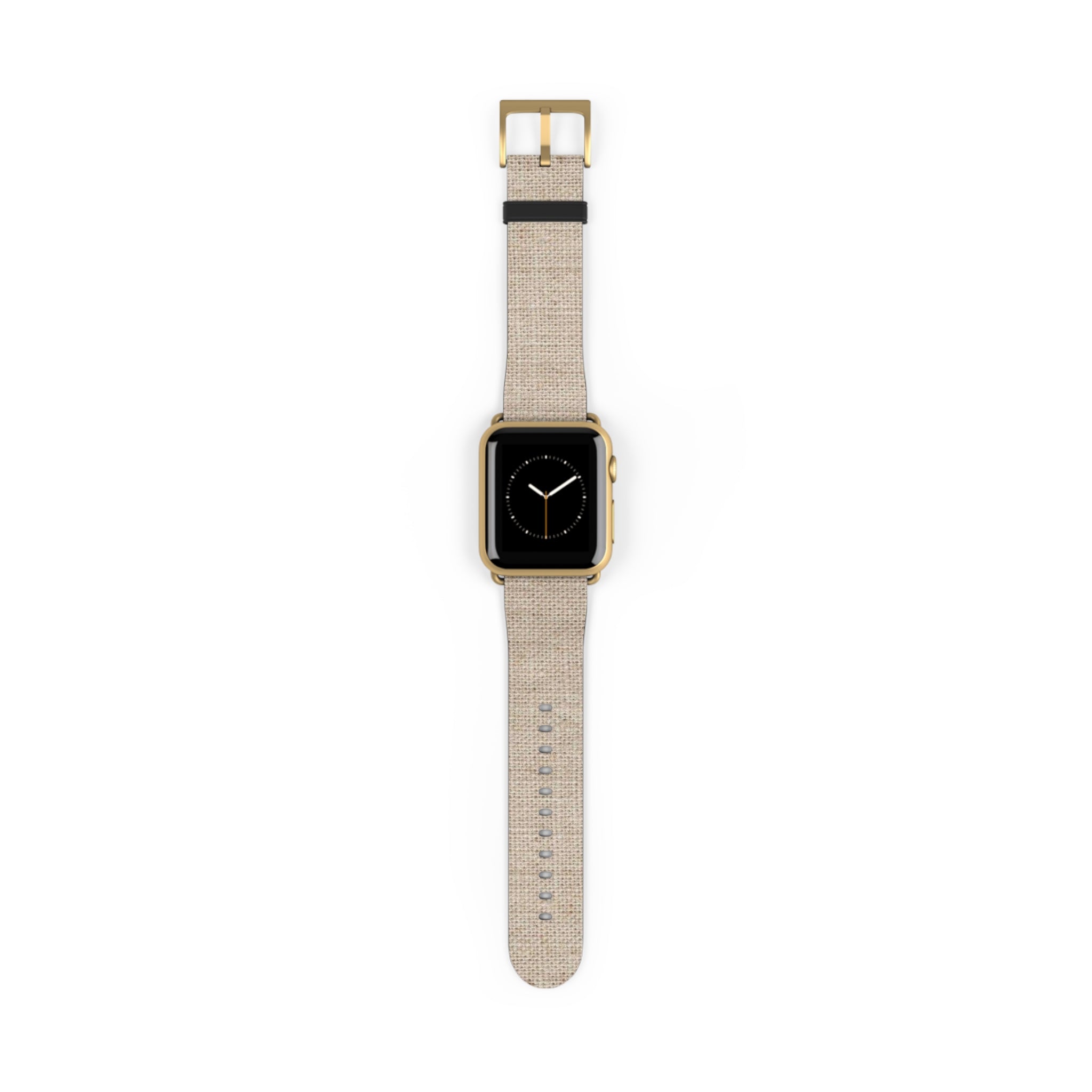Beige Linen Texture Watch Band — Casual Apple Watch Strap
