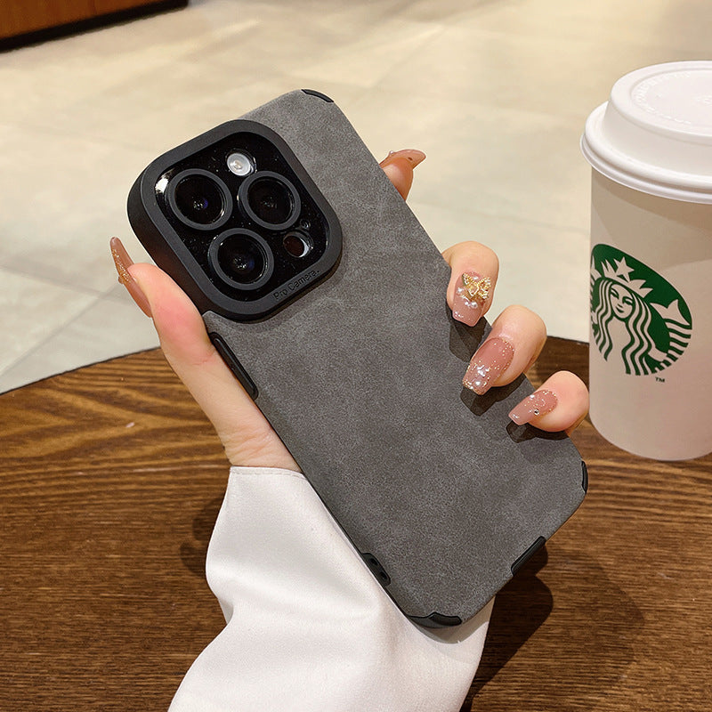 Suede Leather iPhone Case