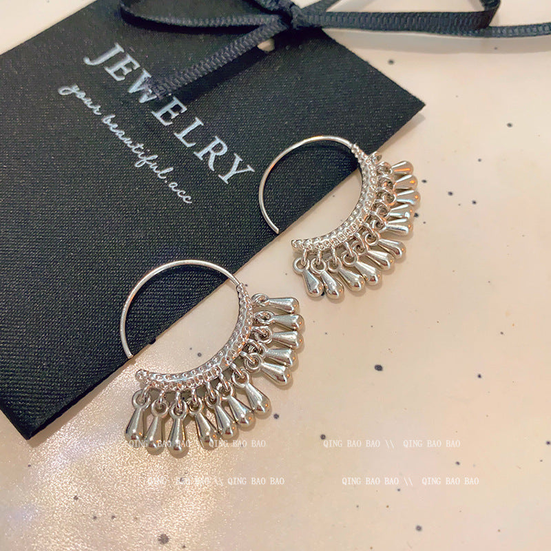 925 Sterling Silver Needle Pearl Earrings