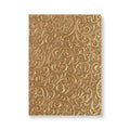 Gold Embossed Print Softcover Journal — Ornate Floral Pattern Notebook