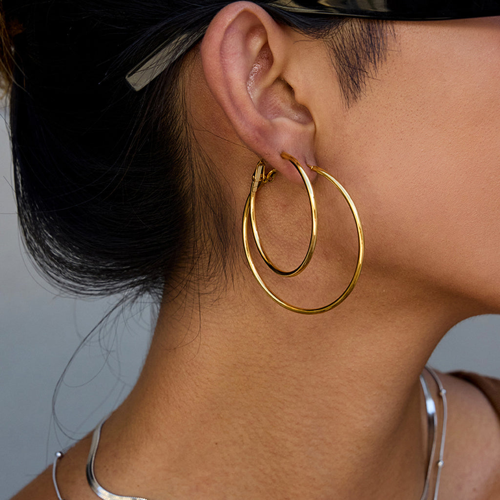 Stainless Steel Hoop Earrings