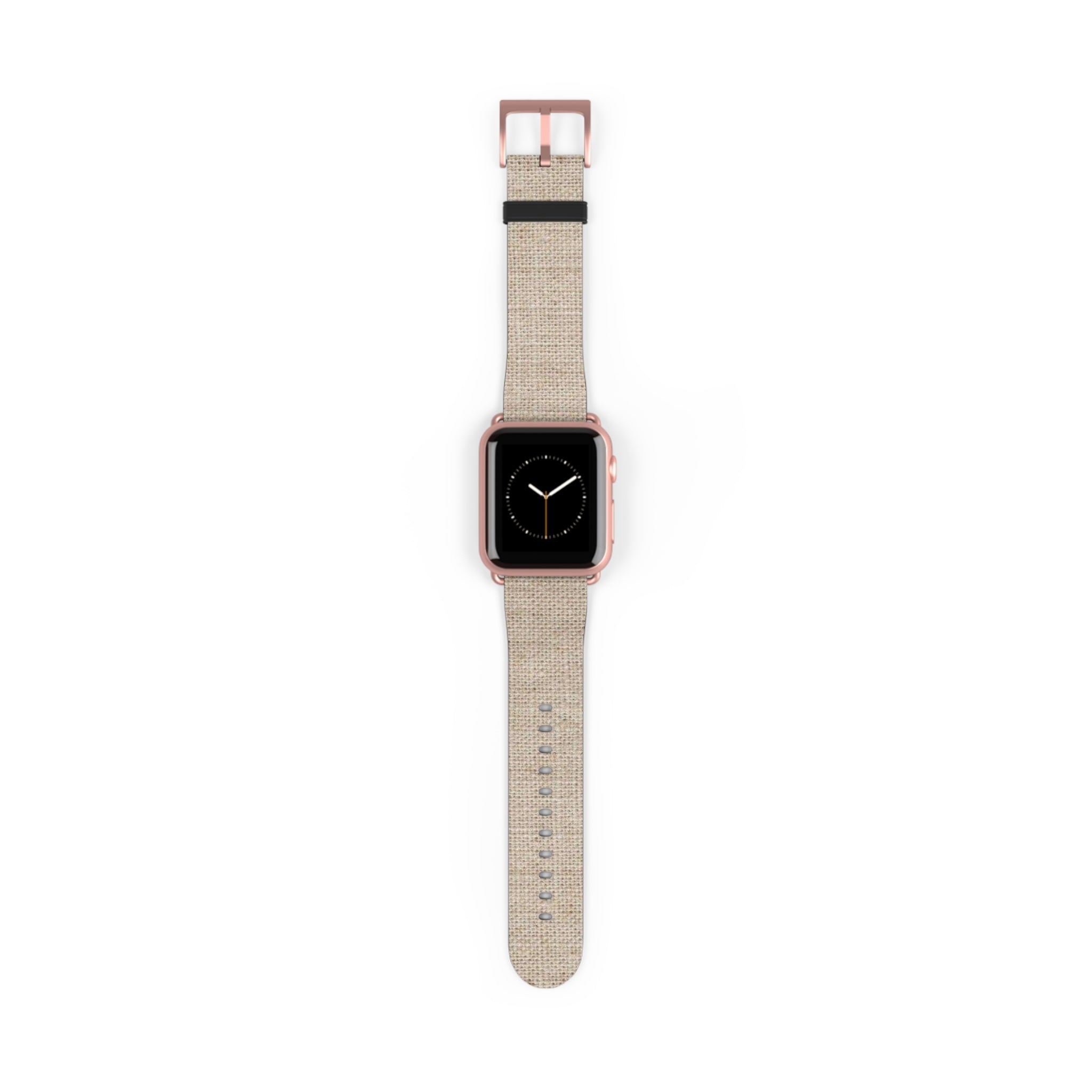 Beige Linen Texture Watch Band — Casual Apple Watch Strap