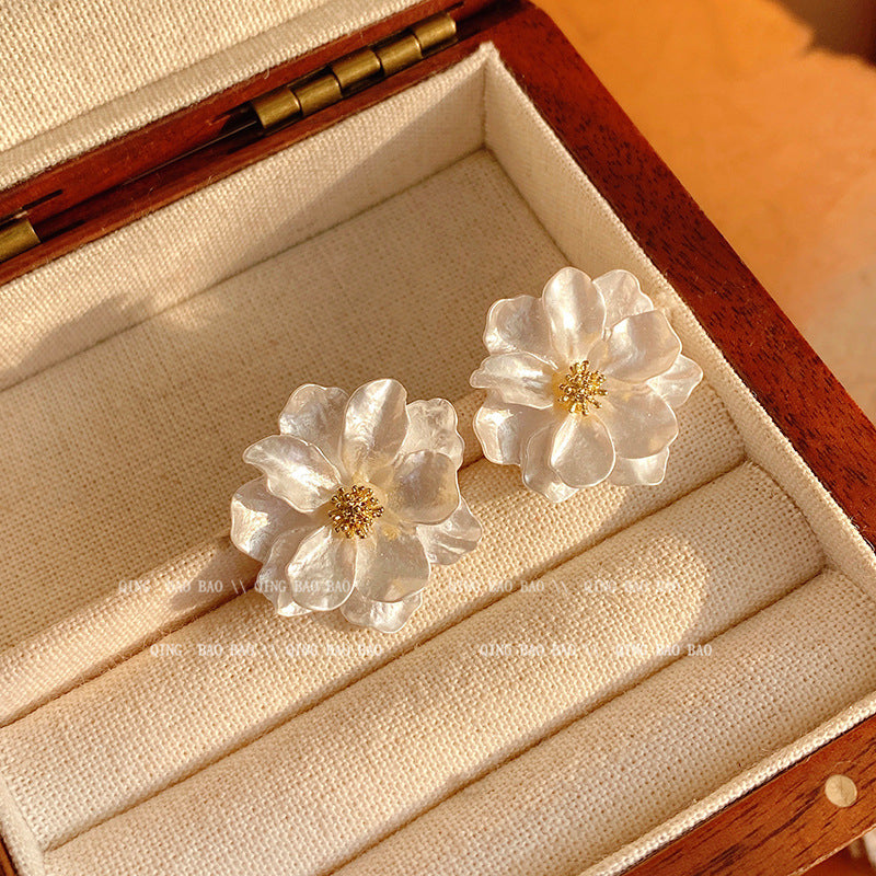 925 Sterling Silver Needle Pearl Earrings