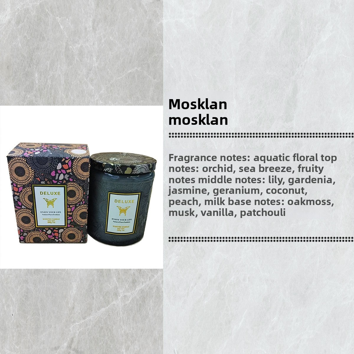 Scented candle gift item set