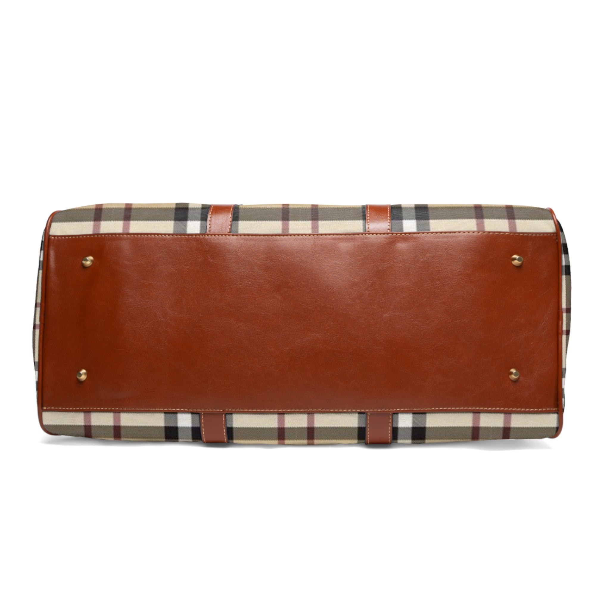 Classic Plaid Waterproof Travel Duffle Bag