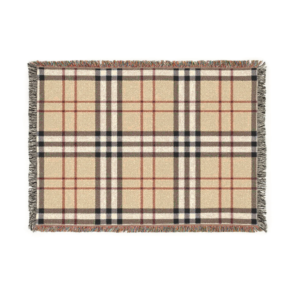 Woven Blanket - Classic Plaid Throw Blanket, Cozy Tartan Home Throw for Living Room & Bedroom