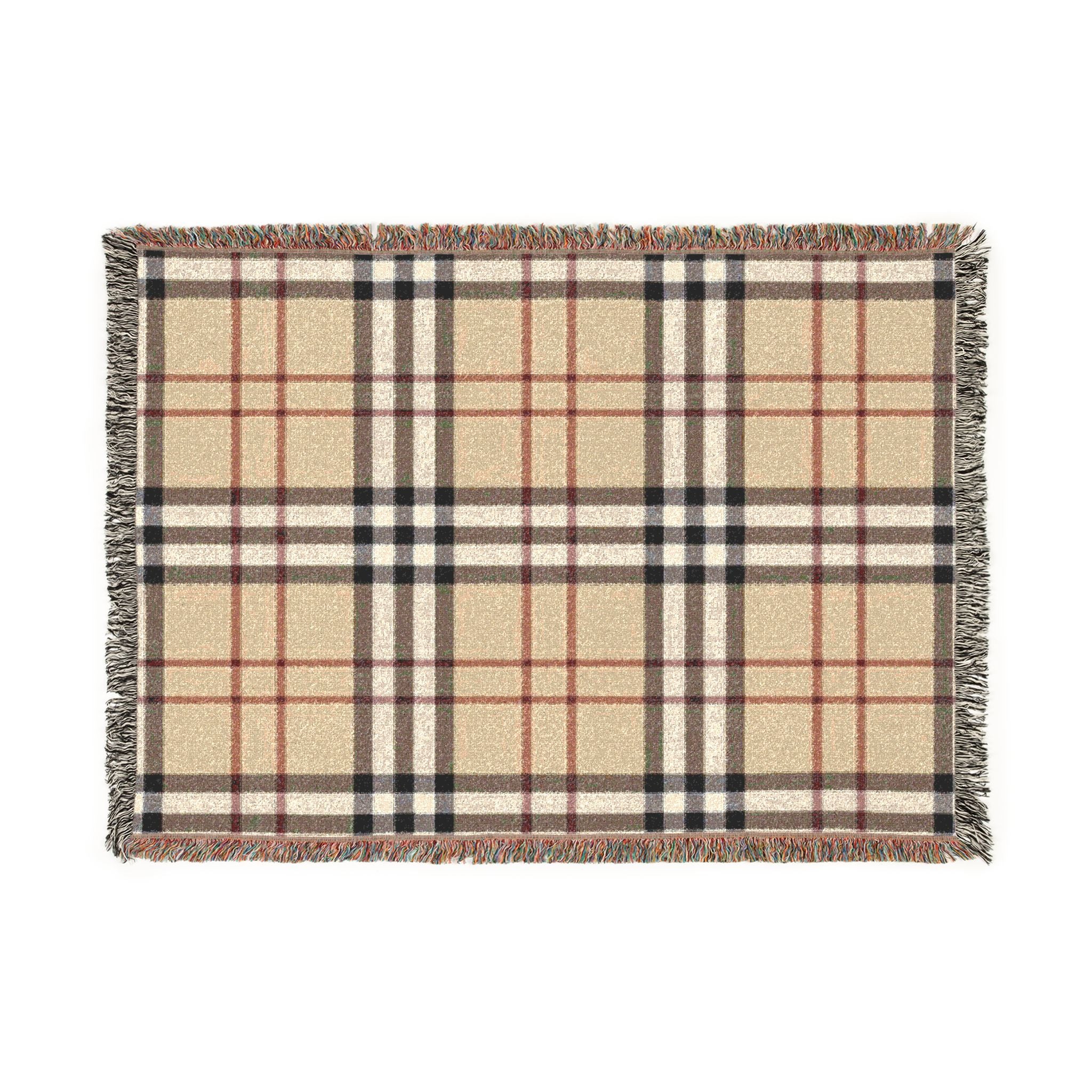 Woven Blanket - Classic Plaid Throw Blanket, Cozy Tartan Home Throw for Living Room & Bedroom