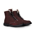 Men's Fur-Lined Leather Boots — Insulated Winter Work Boots