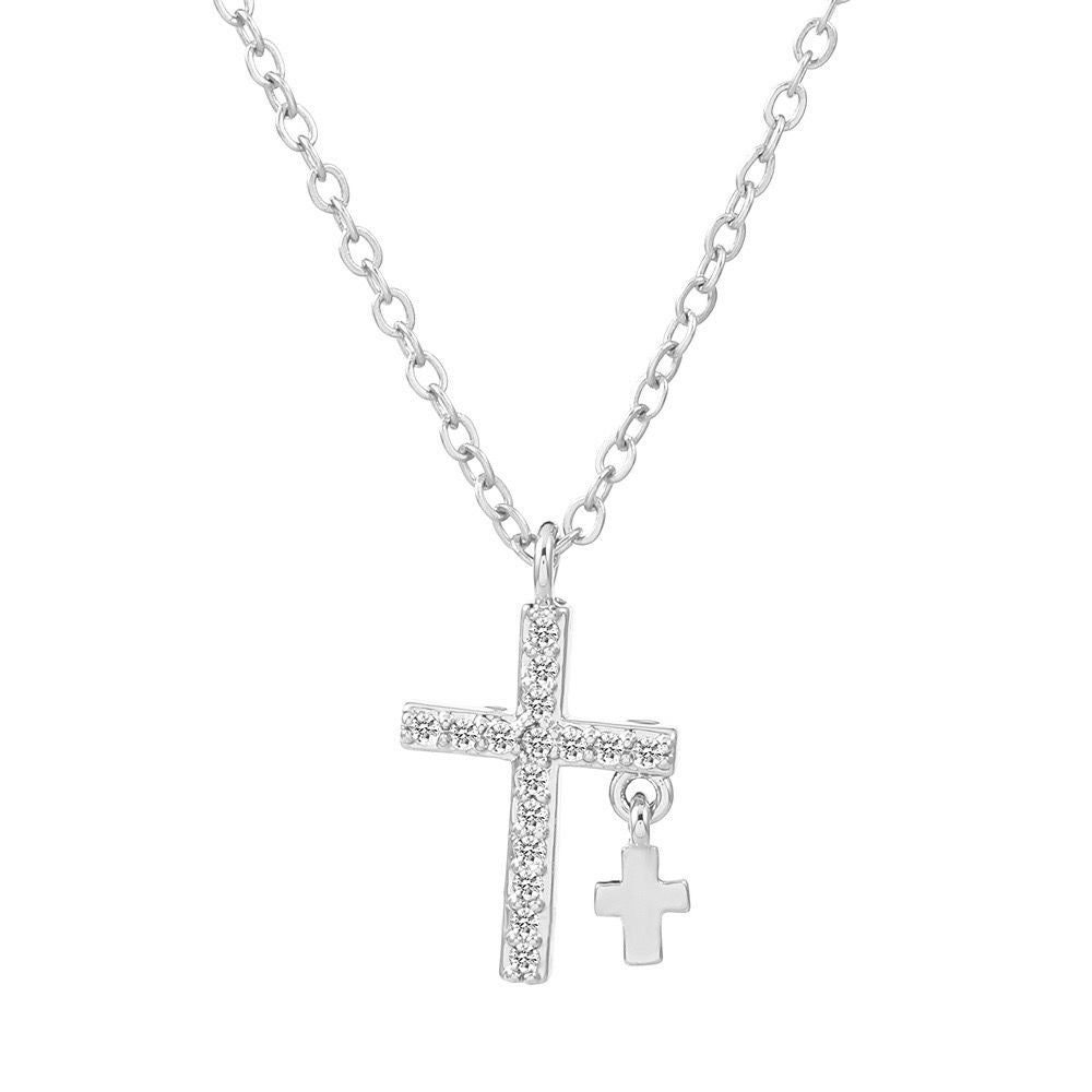 Zircon Cross Necklace