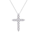 Cross Moissanite Necklace