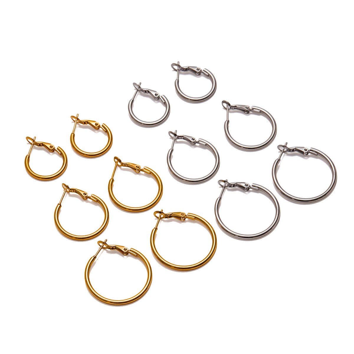 Stainless Steel Hoop Earrings