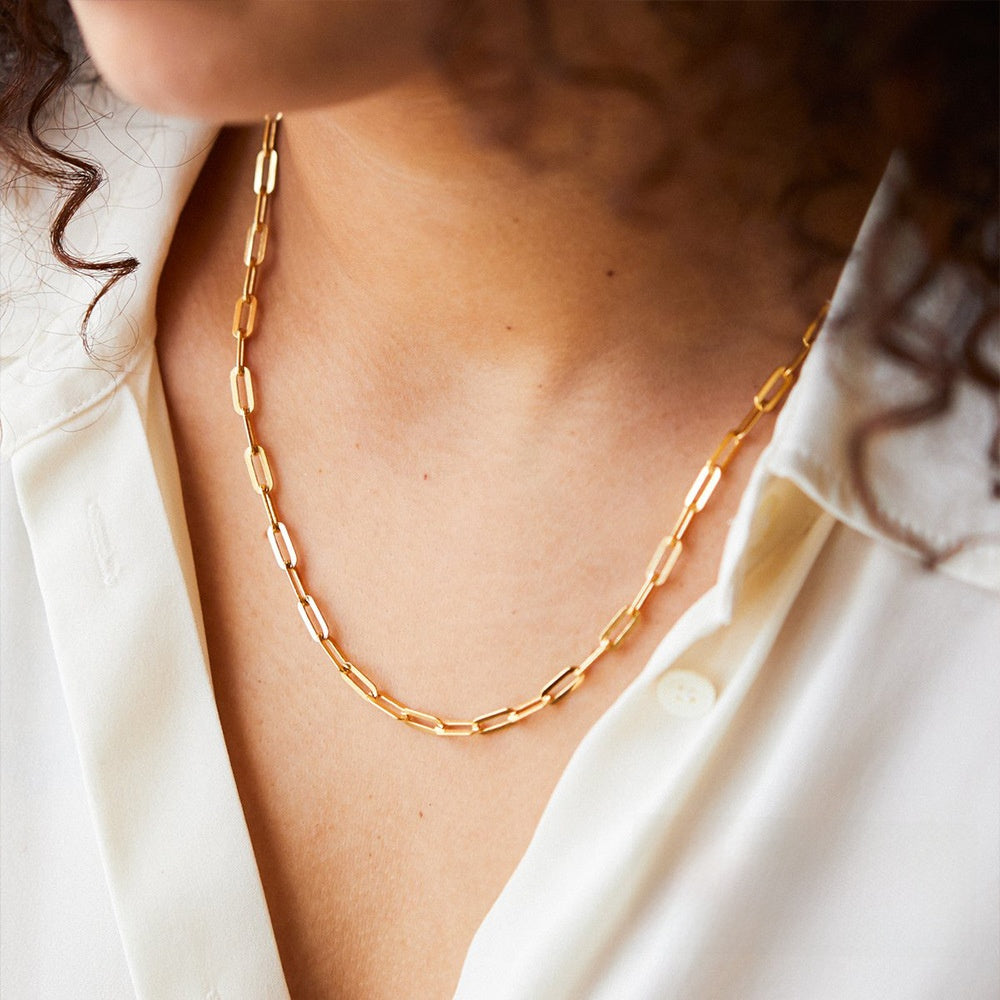 Stainless Steel Cross Chain Necklace