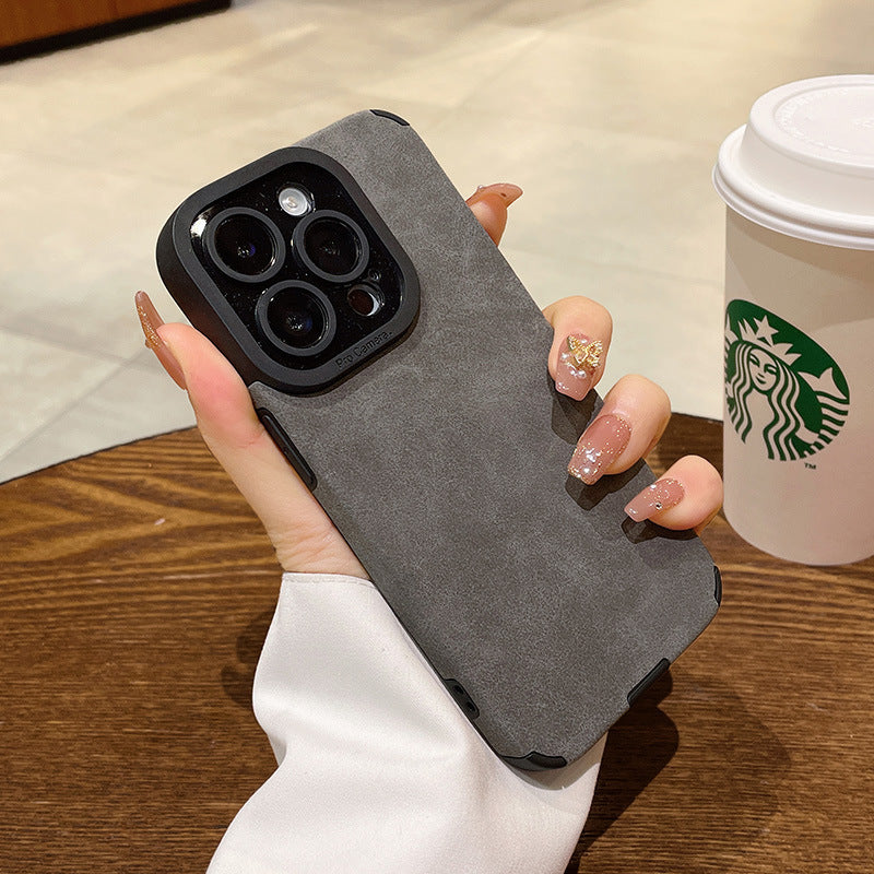 Suede Leather iPhone Case