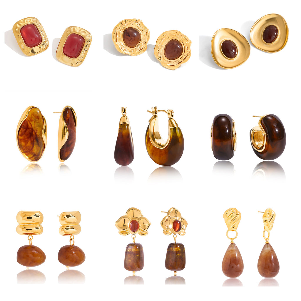 resin earrings