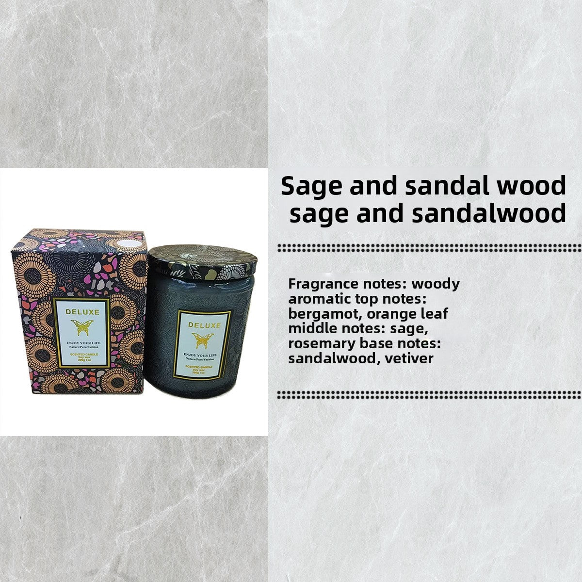 Scented candle gift item set