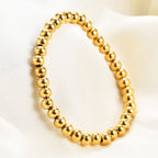 Stainless Steel Beaded Elastic Bracelet