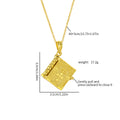 Openable Bible Book Cross Necklace