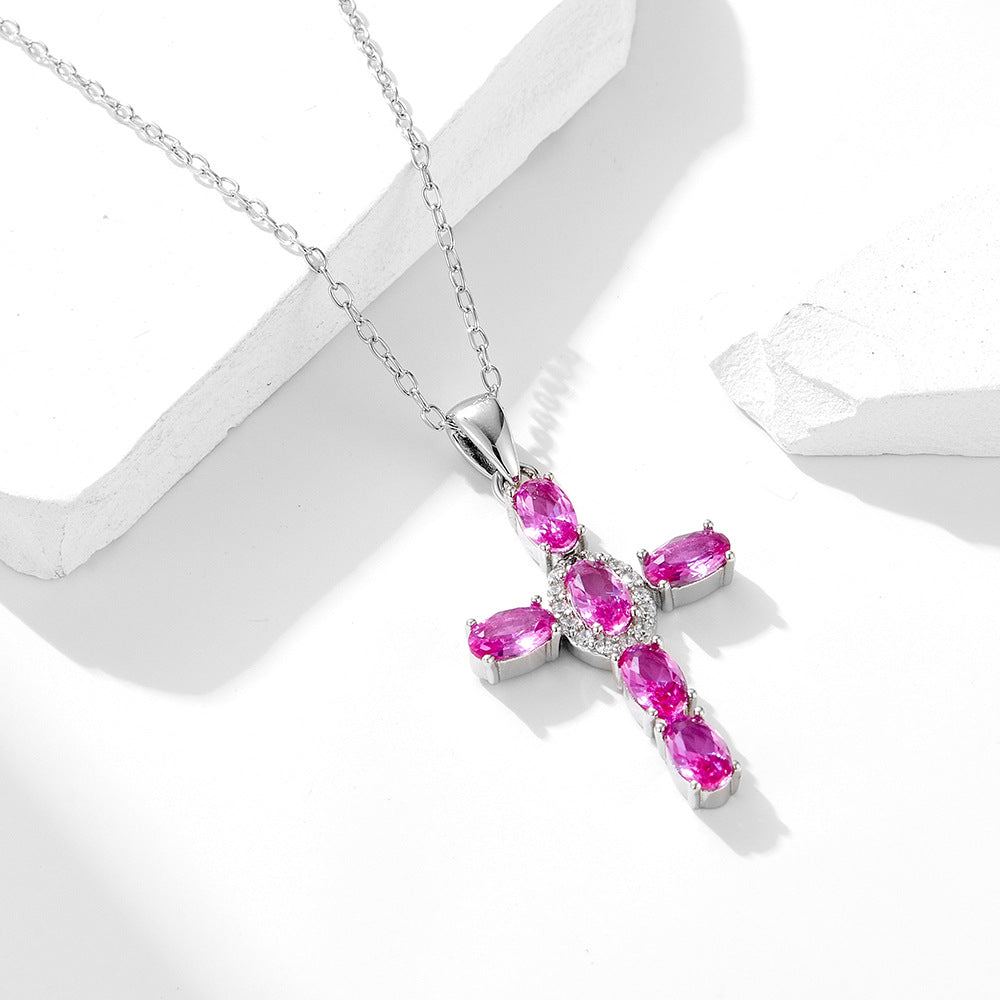 Cross Zircon Necklace