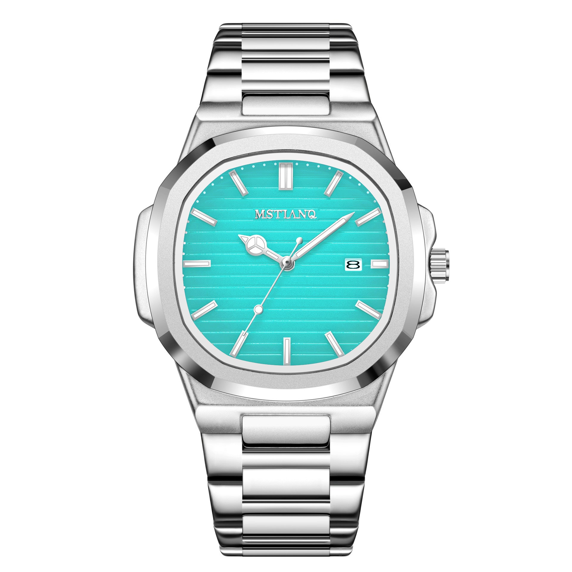 Retro Square Quartz Watch with Luminous Feature